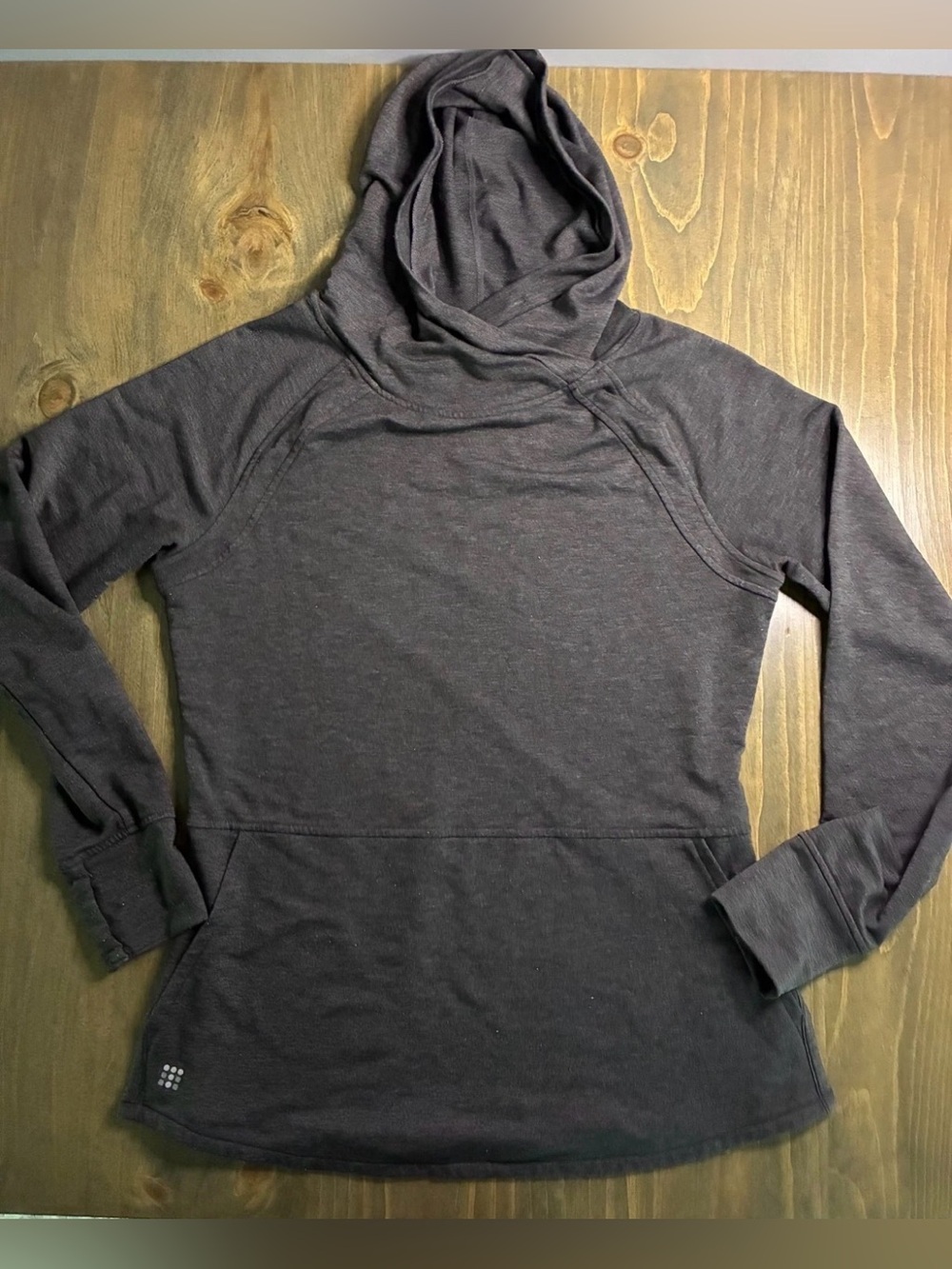Title Nine Tunic Women's Medium Heathered Gray Hoodie lightweight